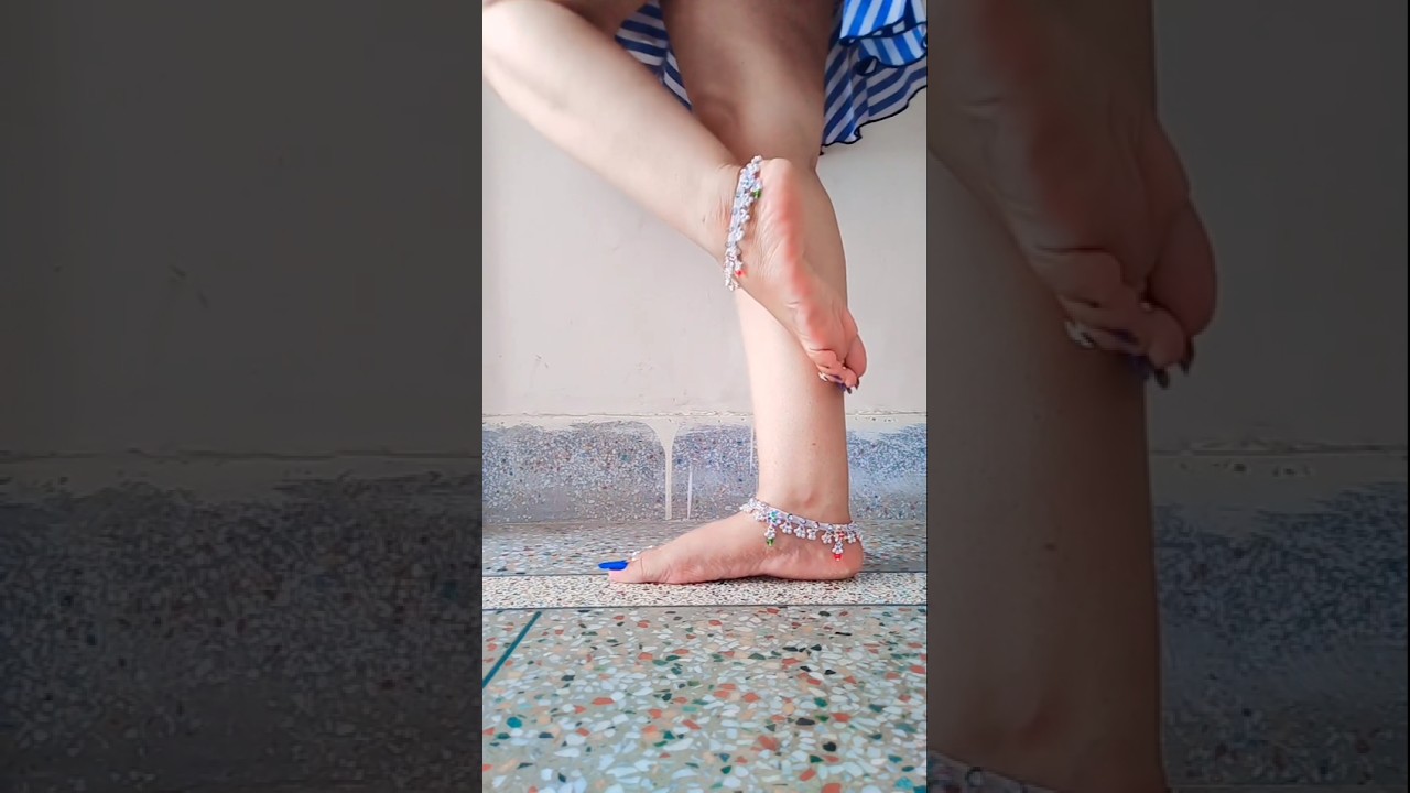 Beautiful silver anklets 