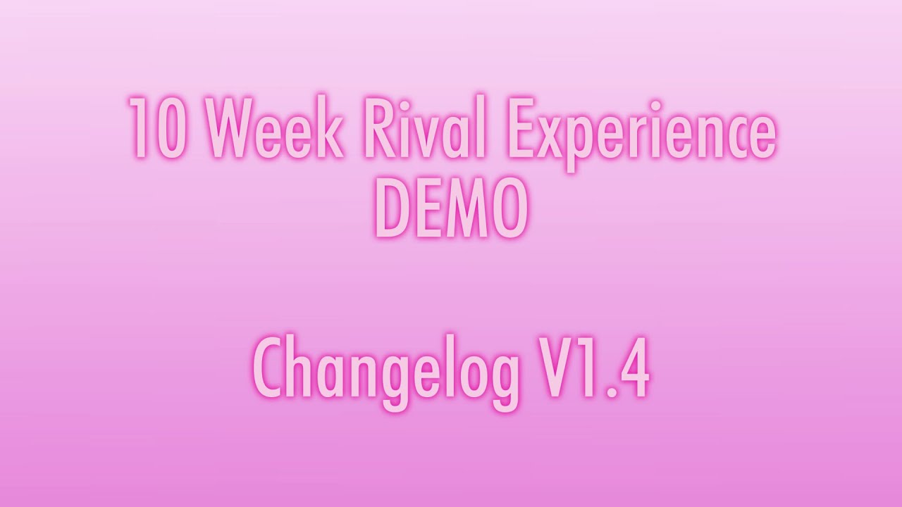 Updated Routines & Textures, Kizana Sunobu's New Task | 10 Week Rival Experience DEMO V1.4 Changelog