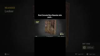Rust Console New Neander skin pack…#shorts #rust #rustconsole