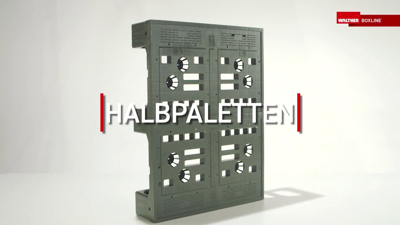 Kunststoff-Halbpaletten von WALTHER Faltsysteme
