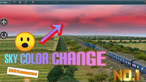 HOW TO CHANGE SKY COLOR IN TRAIN Z SIMULATOR😍 |TUTORIAL | STICK TANK GAMERZ