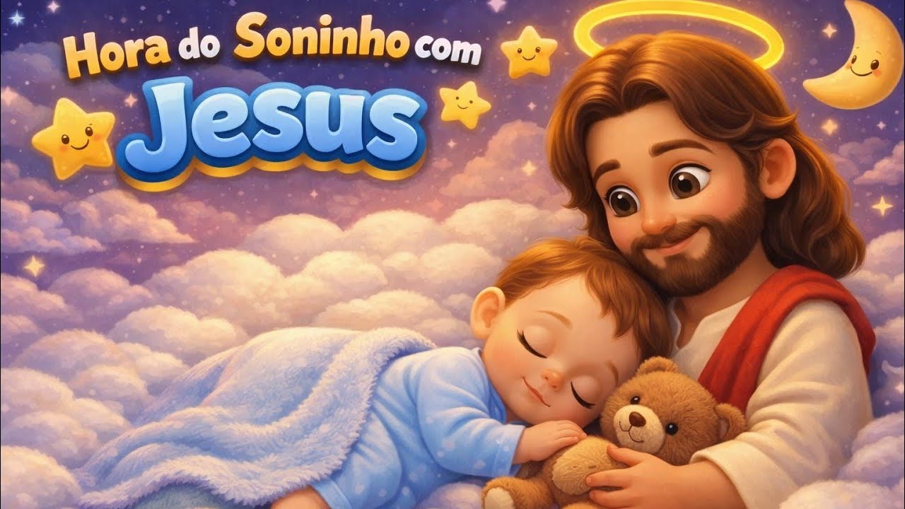Hora do Soninho com Jesus | 1 Hora de Louvor Infantil para Dormir em Paz