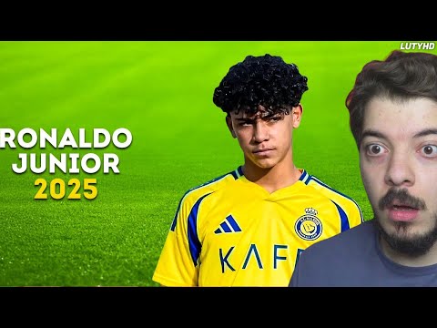 ردة فعلي على مهارات واهداف رونالدو جونيور من شابه اباه فما ظلم