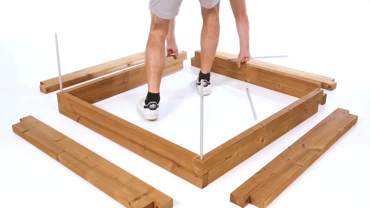 Vierkante houten moestuinbak | WITBOSCH