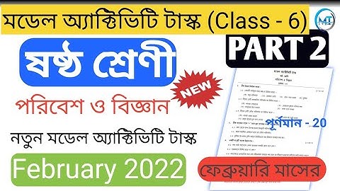 Model activity task class - 6 Part - 2 February 2022 Science (পরিবেশ ও বিজ্ঞান)  || WBBSE