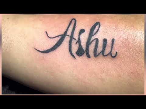 Ashu name tattoo Ashu name tattoo design  Ashu name  Name tattoo on  hand Name tattoo designs Name tattoo