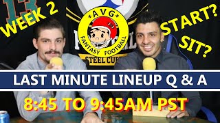 START/ SIT Q & A | LAST MINUTE LINEUP | NFL WEEK 4 | FANTASY FOOTBALL
