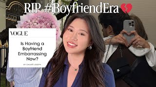 the boyfriend era is over: he's no longer the plot, not anti-love but evolved