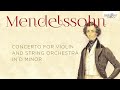 Mendelssohn: Concerto for Violin and String Orchestra in D Minor
