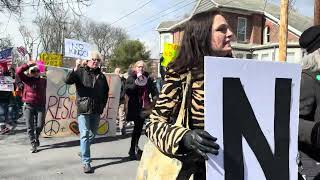 ‘No Kings’ march steps off in Kingston