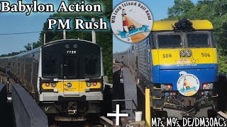 LIRR Babylon Action with M7's, M9's, DE/DM30AC's + Cannonball