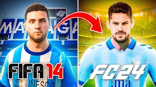 Reconstruyo al Málaga CF desde FIFA 14 hasta FC 24