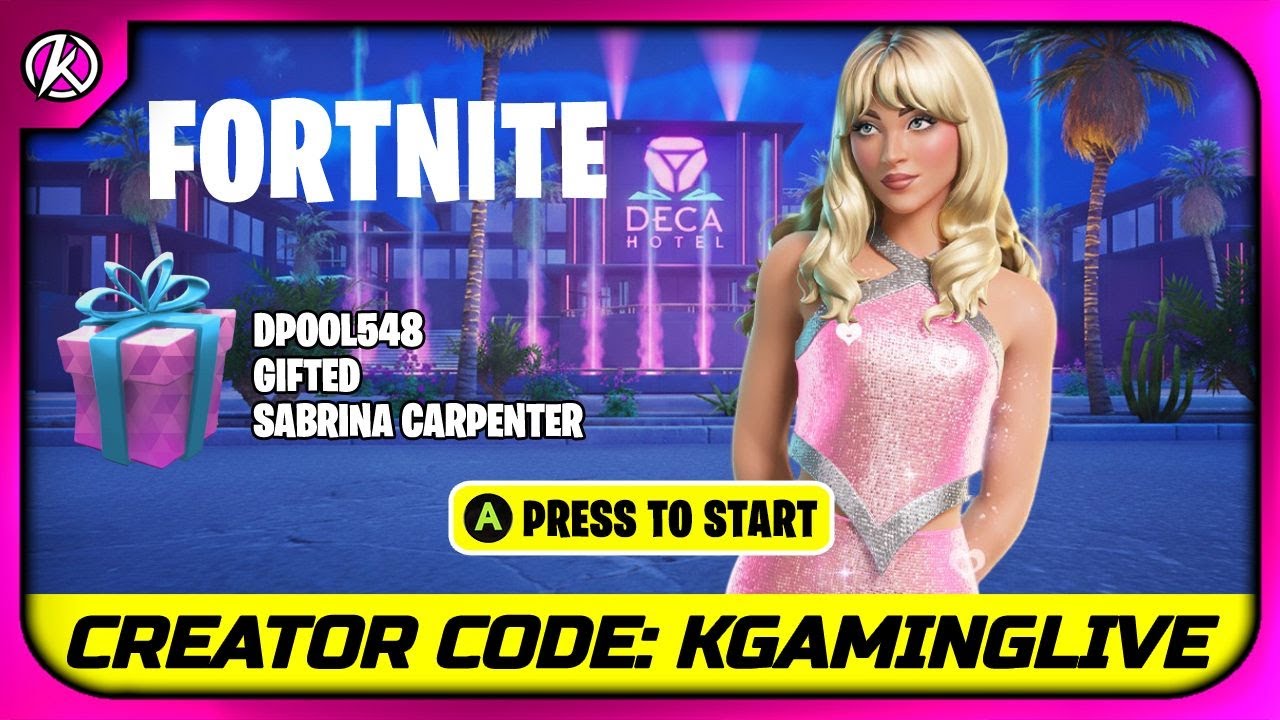 🔴 FORTNITE /-/   DAMNNN DPOOL ACTUALLY GIFTED ME SABRINA! /-/ ROAD TO 5K SUBS #epicpartner