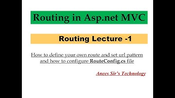 Routing in Asp.net MVC | Routing Lecture -1