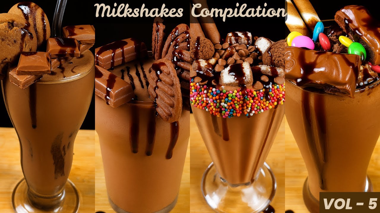 Ultimate Milkshakes Compilation Vol-5 | Cadbury, Dark Fantasy & More! | MCSA(MyCookingStyleAsmr)