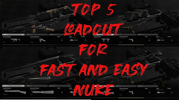 TOP 5 LOADOUT FOR FAST AND EASY NUKE | COMBAT MASTER |