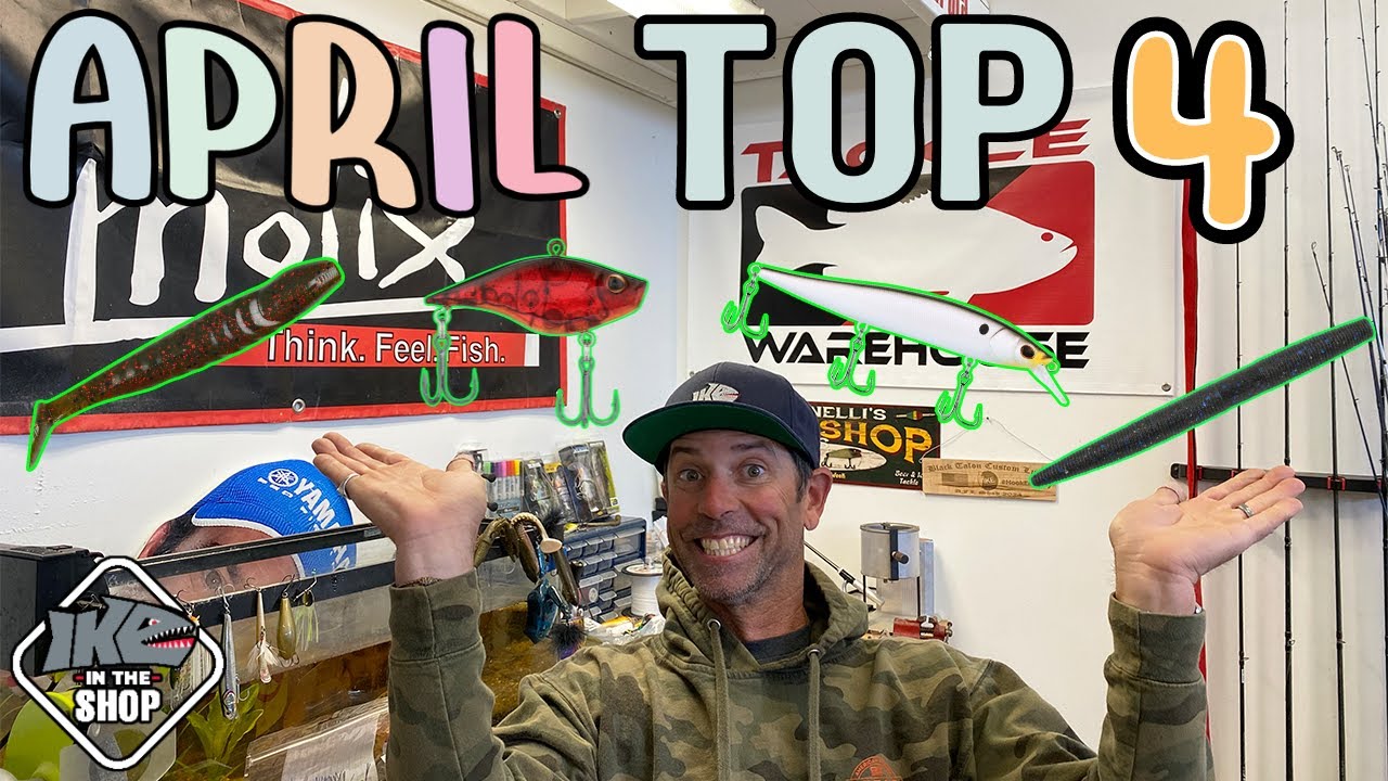 Top 4 Baits for Bass Fishing in April!! (MUST HAVE Baits!!)