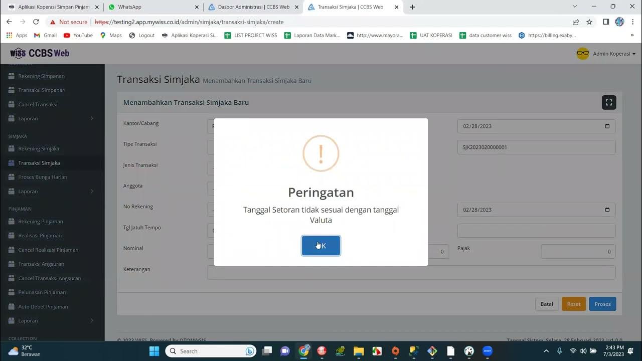 Aplikasi Core Banking System Koperasi & BPR - YouTube