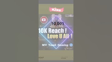 10k Subscribers reached 💙 love u all chellakuties 🥰 keep Support 😉 MV Tamil Gaming 🔥 MV Army