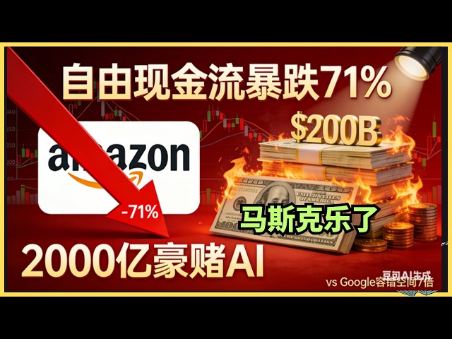 亚马逊疯了？狂砸2000亿，股价暴跌10%！华尔街：这是自杀式豪赌！