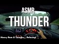 ASMR Driving in Heavy Rain & Thunder/Lightning - POV Subaru Drive, Rain, Indicators, Relaxing