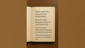 Values Guide the Course of True Relationships | Wisdom Quote on Trust, Love & Integrity