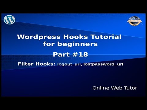 Wordpress Hooks Tutorial for beginners from scratch #18 Logout url & Lost password url filter hooks