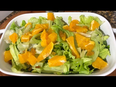 Vídeo: Rúcula E Salada De Endívia Com Laranjas