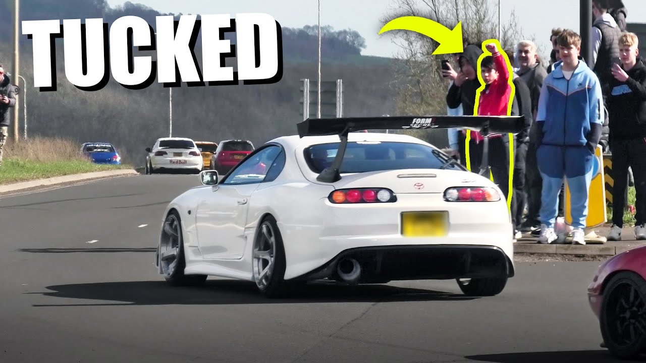 SLAMMED Cars Leaving a Car Show Tucked 2023! YouTube