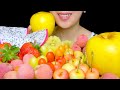 FRUIT ASMR: ASMR FRUIT PLATTER (CHERRIES, STRAWBERRIES,  DRAGON FRUIT, KIWI) | TracyN ASMR