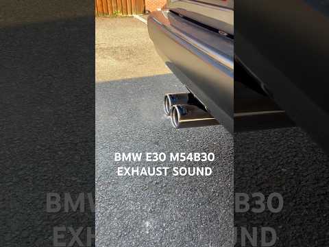 BMW E30 M54B30 Swap Exhaust Dual Stainless To Scorpion Back Box Bmw Bmwe30 Exhaustsound Cartok 