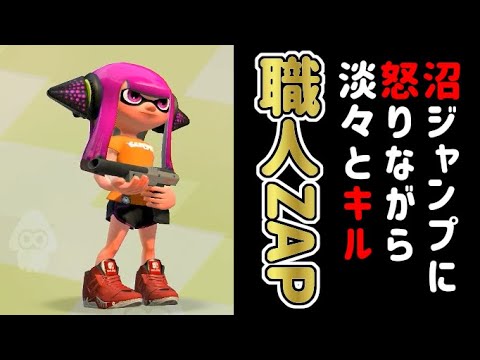 沼ジャンプに怒りながら淡々とキルする職人ZAP【スプラトゥーン2】