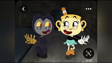 I found even more pictures of if bendy was in the cuphead show ( the artist cried)