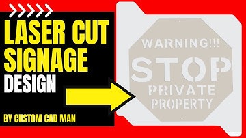 Free Laser Cut Sign Design + DXF Export | Creo Parametric