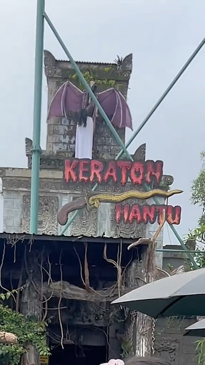 SI BOCIL MASUK KE RUMAH HANTU KERATON‼️ #trending #wahana #viral