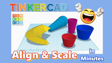 Absolute Beginner Tinkercad Tips Align Scale Duplicate Nudge in Minutes!