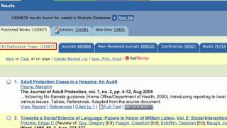 ADVANCED WRITING: Databases