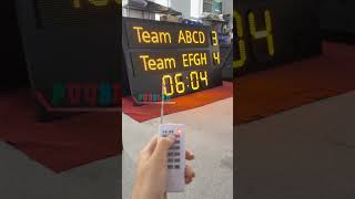 PUUSLED WEEKLY- HOT SALES! LED football scoreboard with RF remote controller for football games