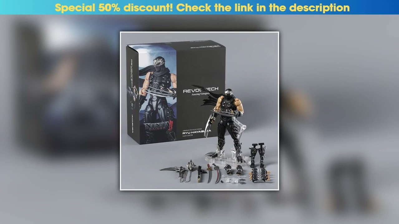 First Look Revoltech Ryu Hayabusa Action PVC Figure Model Ornament Toy Collection Gift•••••••••••••