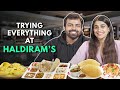 Trying everything at haldirams  the urban guide