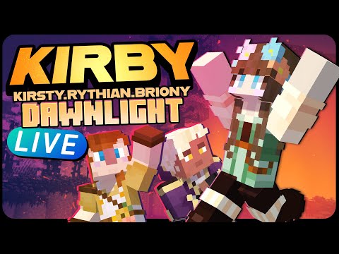 KirbyCraft Dawnlight: More Cottage Core! | Kirsty, Rythian & Briony!