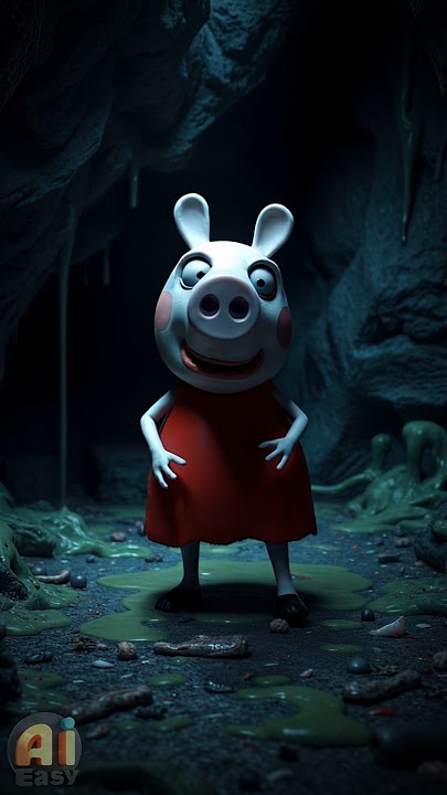 PEPPA PIG BECOMES A SCARY ZOMBIE 🧟‍♀️🧟‍♀️ #zombie #funny #peppapig #horror