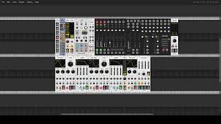 vcv rack in which I use shift register with sample and hold