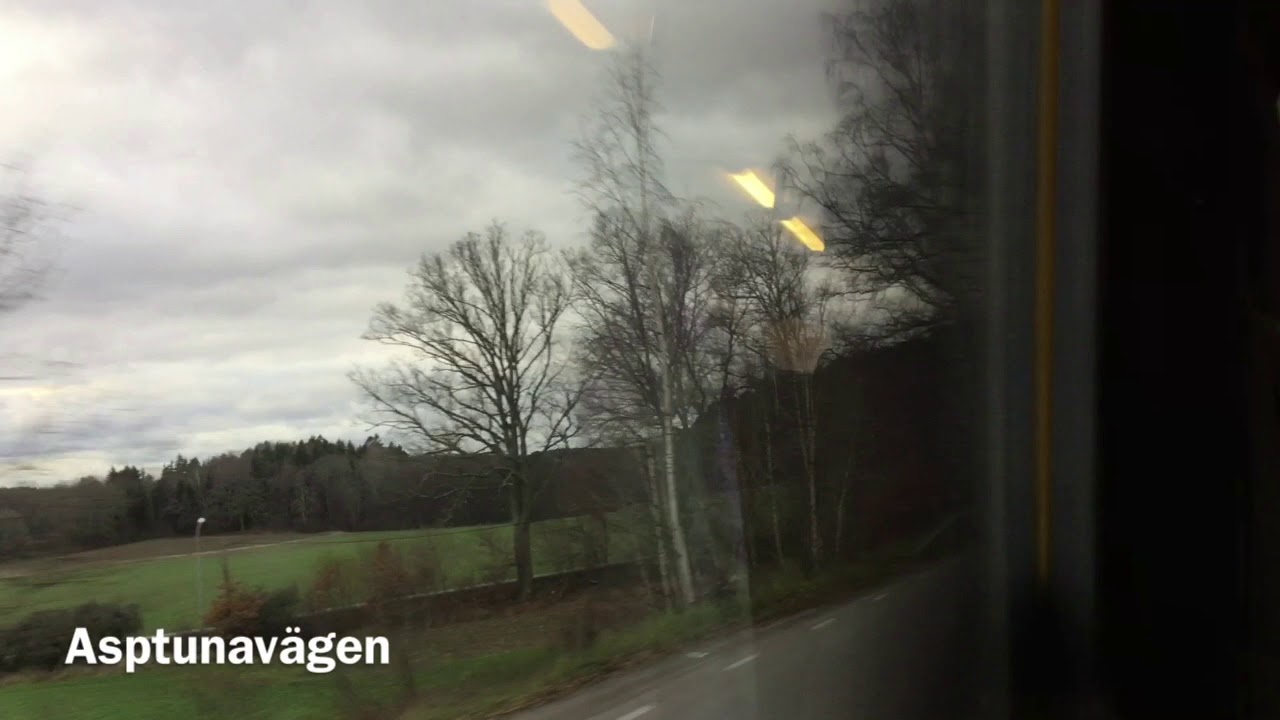 SL buss 708 Tumba station till Rönninge station via Hallunda (del 3 av 4)