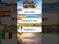 Learn " LET'S " in Spanish and Italian at the same time #learnspanish #learnitalian