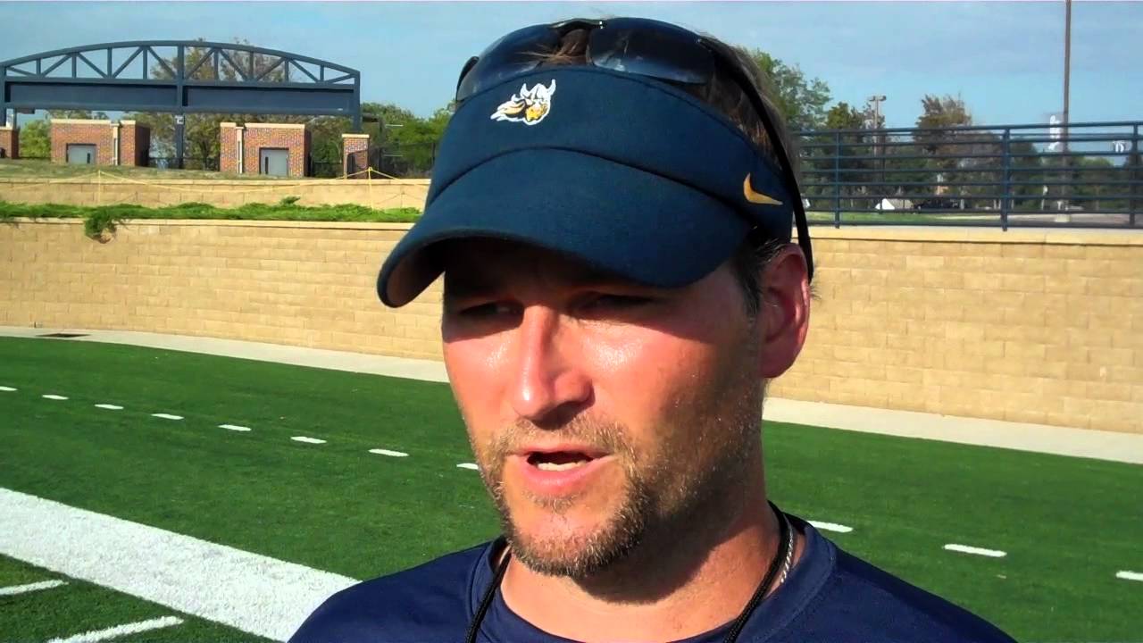 Mike Aldrich discusses fall camp, Tackle Pink, and the Northern State game
