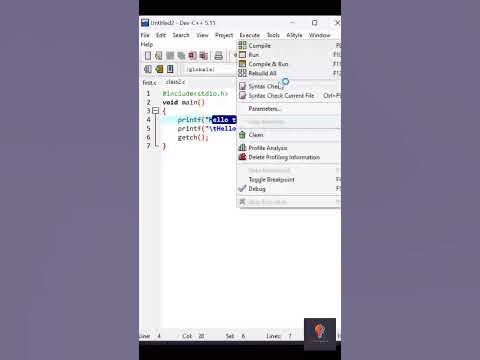 Class 3 | how to create new line and tab space in C language | #shorts ...