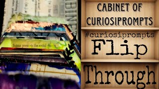 #curiosiprompts - Cabinet of Curiosiprompts - Flip Through - 31 Days of Mixed Media Tags Revealed!