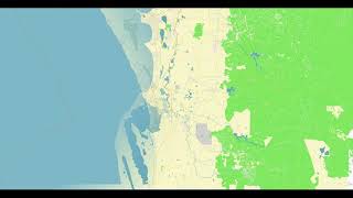 Perth Australia Vector Map 17B Editable PDF