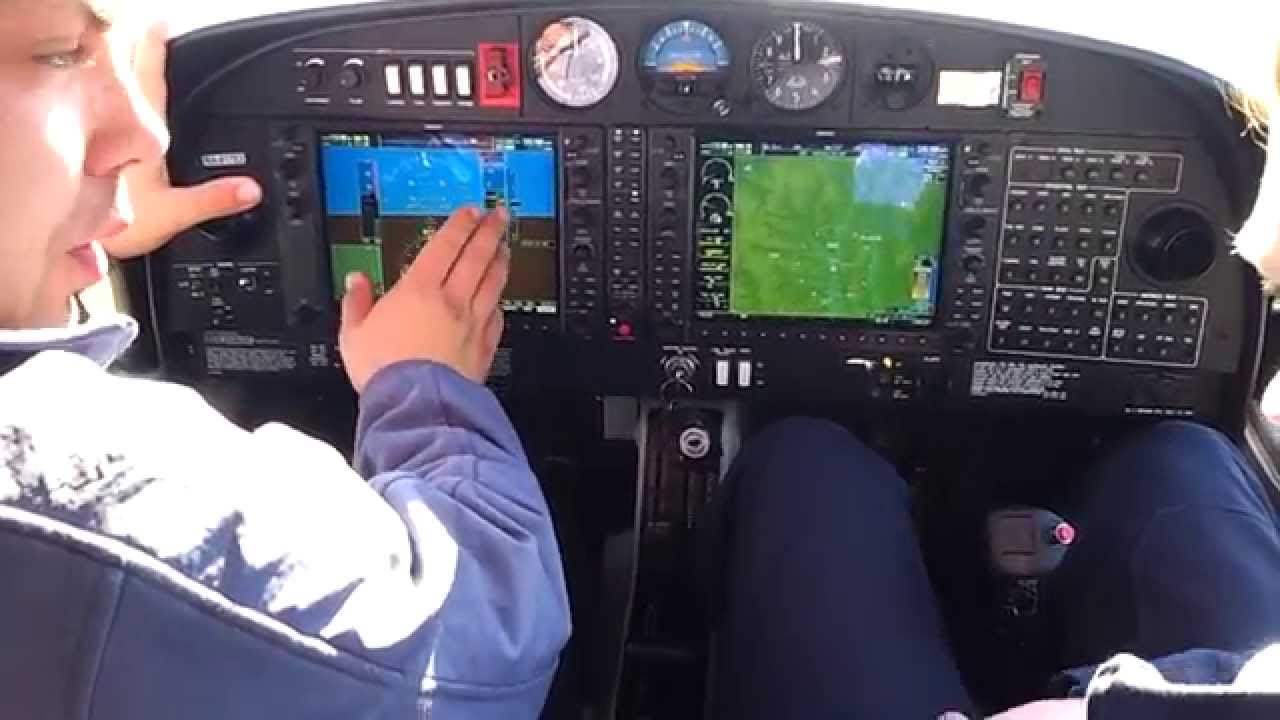 Diamond Da-40. Обзор кабины,запуск, тест двигателя,выключение HD